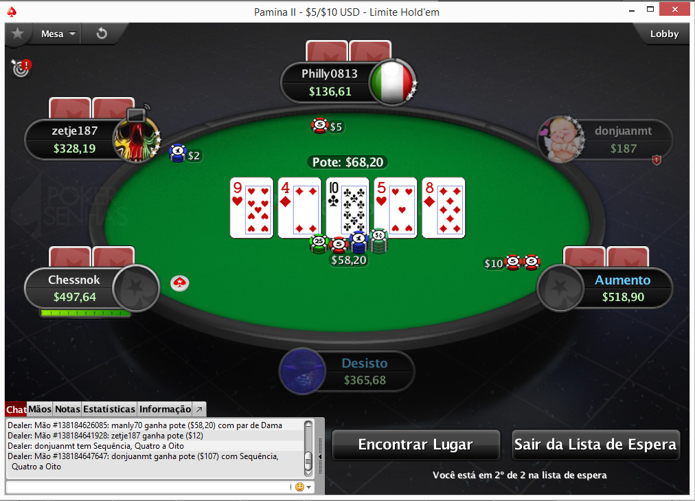Dinheiro Real, Dólar Pokerstars